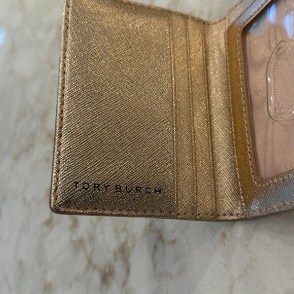 NWOT Tory Burch Card Holder Rose Gold Color - Picture 4 of 4